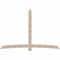 Ekena Millwork Bellingham Smooth Timber Gable Bracket, Douglas Fir, 108"W x 72"H x 1 1/2"D x 5 1/2"F, 16/12 Pitch GBW108X72X0206BEL00SDF - alternate 1